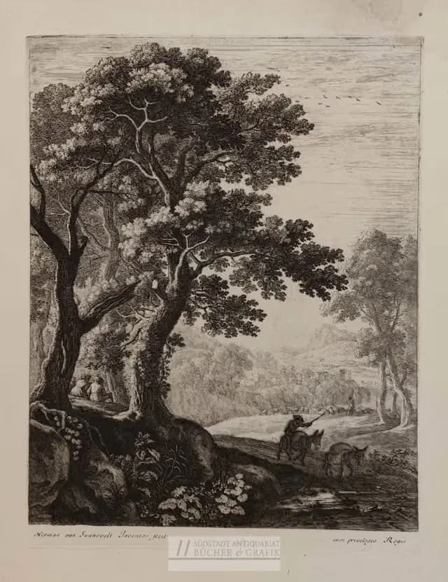 The mule driver. van Swanevelt, Herman Um 1640